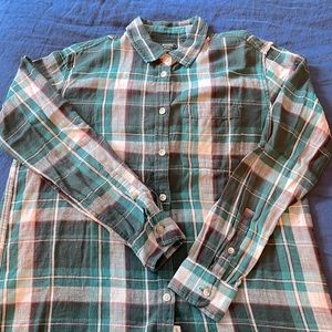 Green plaid shirt